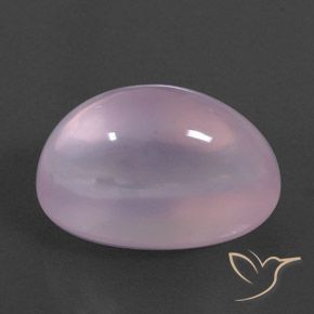 Quartz rose Rose cerise léger naturelle ovale, 22.00 ct, Transparent
