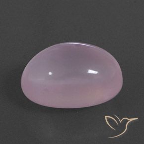 Quartz rose Rose clair naturelle ovale, 16.48 ct, Transparent
