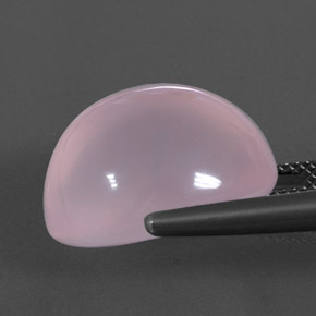 Quartz Rose Rose clair naturelle Coupe ovale, 24.20 ct, Transparent