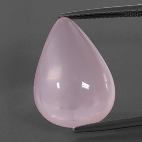 Quartz rose rose naturelle transparent, 15,56 ct, transparent / translucide