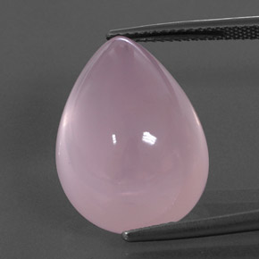 Quartz rose rose naturelle transparent, 22,68 ct, transparent / translucide