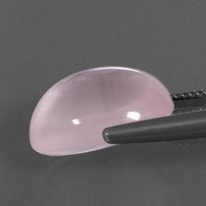 Quartz rose rose naturelle transparent, 12,57 ct, transparent / translucide