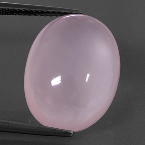 Quartz rose rose naturelle transparent, 16,82 ct, transparent / translucide