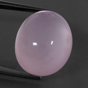 Quartz rose rose naturelle transparent, 19,68 ct, transparent / translucide