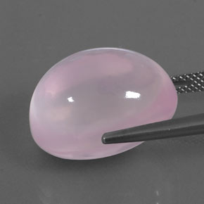 Quartz rose rose naturelle transparent, 23,25 ct, transparent / translucide