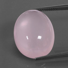 Quartz rose rose naturelle transparent, 20,01 ct, transparent / translucide