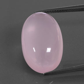 Quartz rose rose naturelle transparent, 20,65 ct, transparent / translucide