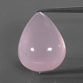 Quartz rose rose naturelle transparent, 23,16 ct, transparent / translucide
