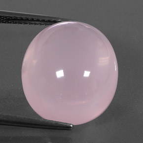 Quartz rose rose naturelle transparent, 17,74 ct, transparent / translucide