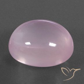 Quartz rose Rose cerise léger naturelle ovale, 23.45 ct, Transparent / Translucide