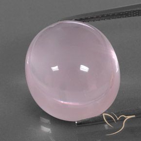 18.33ct Naturel Rose bubblegum Quartz Rose, ovale, Transparent / Translucide