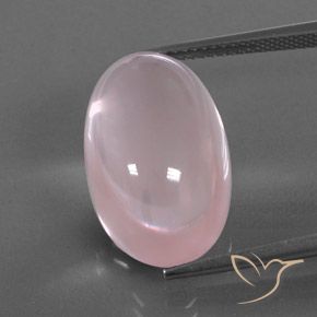 17.87ct Naturel Rose clair Quartz rose, ovale, Transparent / Translucide