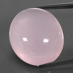 Quartz rose rose naturelle transparent, 50,20 ct, transparent / translucide
