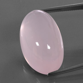 Quartz rose rose naturelle transparent, 45,32 ct, transparent / translucide