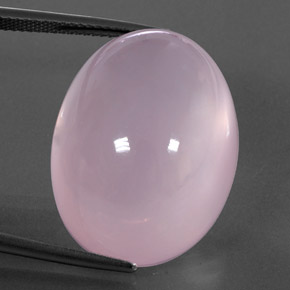 Quartz rose rose naturelle transparent, 45,80 ct, transparent / translucide