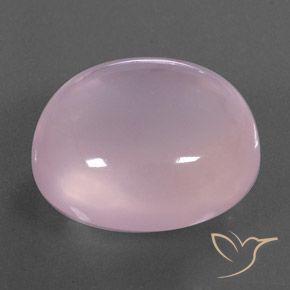Quartz rose Rose clair naturelle ovale, 39.41 ct, Transparent / Translucide