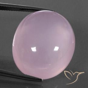 41.98ct Naturel Rose clair Quartz Rose, ovale, Transparent / Translucide