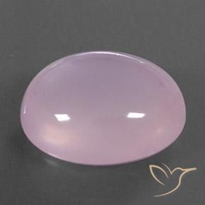 Quartz rose Rose clair naturelle ovale, 41.98 ct, Transparent / Translucide