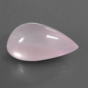 Quartz rose rose naturelle transparent, 24,58 ct, transparent / translucide