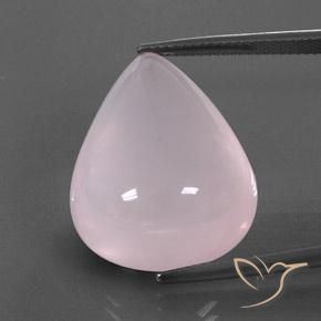 Quartz rose rose naturelle transparent, 31,11 ct, transparent / translucide