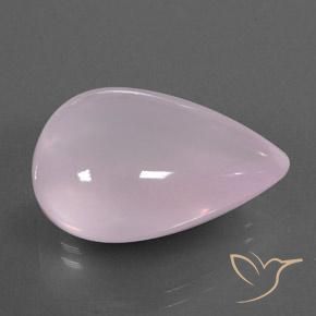 Quartz rose rose naturelle transparent, 31,11 ct, transparent / translucide