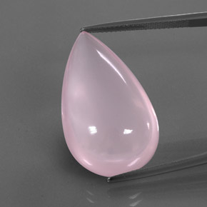 Quartz rose rose naturelle transparent, 30,86 ct, transparent / translucide