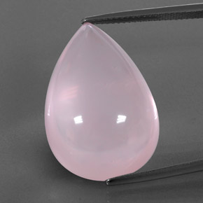 Quartz rose rose naturelle transparent, 33,86 ct, transparent / translucide
