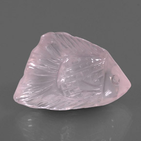 Quartz rose rose naturelle transparent, 22,58 ct, transparent / translucide