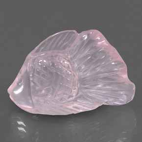 Quartz rose rose naturelle transparent, 22,25 ct, transparent / translucide