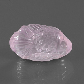 Quartz rose rose naturelle transparent, 9,75 ct, transparent / translucide