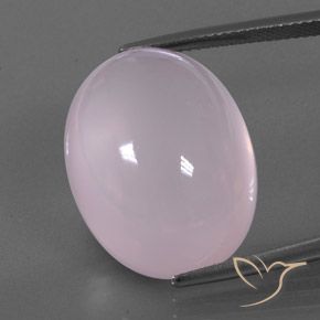 29.55ct Naturel Rose clair Quartz Rose, ovale, Transparent / Translucide