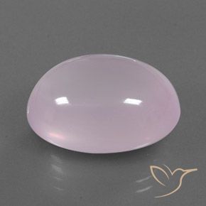 Quartz rose Rose clair naturelle ovale, 29.55 ct, Transparent / Translucide