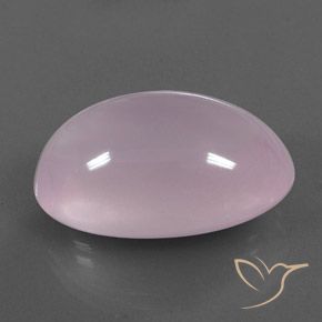 Quartz rose Rose bubblegum naturelle ovale, 36.36 ct, Transparent / Translucide
