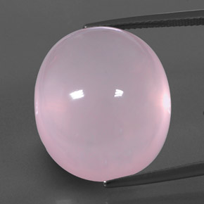 Quartz rose rose naturelle transparent, 43,64 ct, transparent / translucide