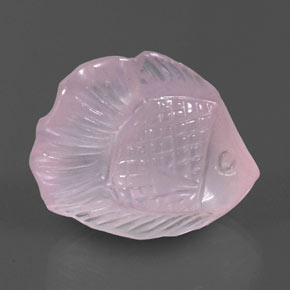 Quartz rose rose naturelle transparent, 31,53 ct, transparent / translucide