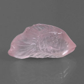 Quartz rose rose naturelle transparent, 8,48 ct, transparent / translucide