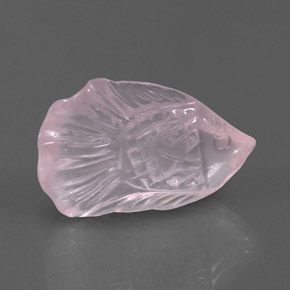 Quartz rose rose naturelle transparent, 10,90 ct, transparent / translucide