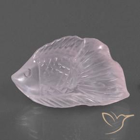Quartz rose Rose rosé très clair naturelle Fantaisie, 20.42 ct, Transparent / Translucide