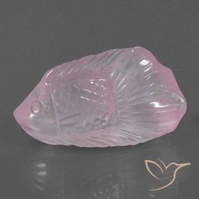 Quartz rose rose naturelle transparent, 23,71 ct, transparent / translucide