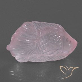 Quartz rose rose naturelle transparent, 23,71 ct, transparent / translucide