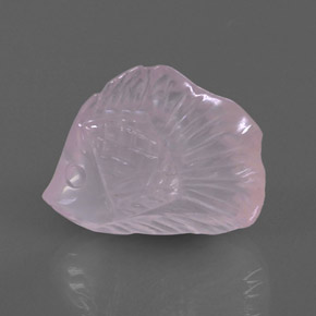 Quartz rose rose naturelle transparent, 13,17 ct, transparent / translucide