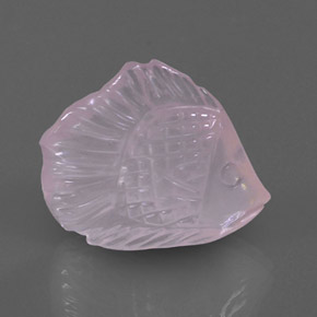 Quartz rose rose naturelle transparent, 13,17 ct, transparent / translucide
