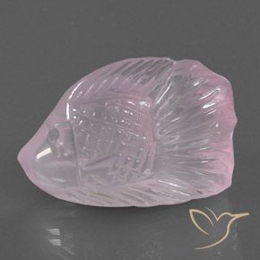 Quartz rose Rose clair naturelle Fantaisie, 32.32 ct, Transparent / Translucide
