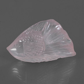 Quartz rose rose naturelle transparent, 39,00 ct, transparent / translucide