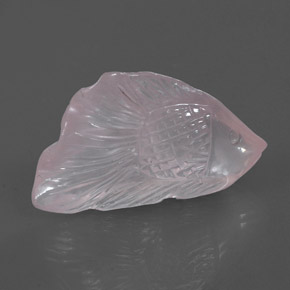 Quartz rose rose naturelle transparent, 39,00 ct, transparent / translucide