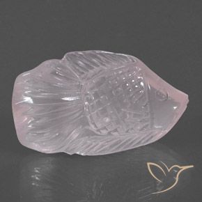 Quartz rose Rose très clair naturelle Fantaisie, 29.36 ct, Transparent / Translucide