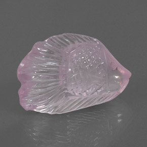 Quartz rose rose naturelle transparent, 30,01 ct, transparent / translucide