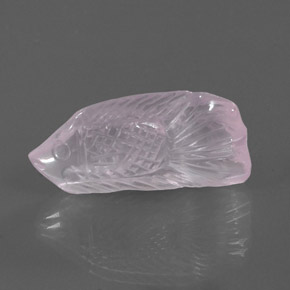 Quartz rose rose naturelle transparent, 15,57 ct, transparent / translucide