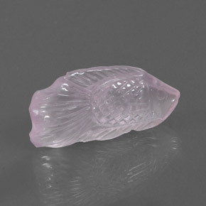 Quartz rose rose naturelle transparent, 15,57 ct, transparent / translucide