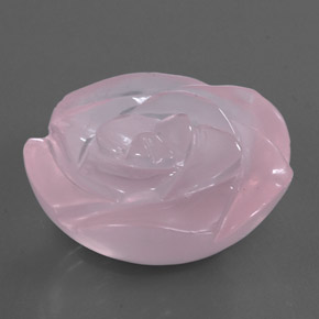 Quartz rose rose naturelle transparent, 40,85 ct, transparent / translucide